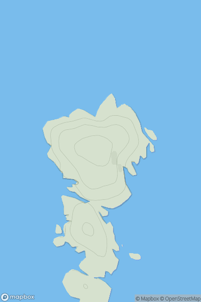 Thumbnail image for Flodaigh [Barra to Barra Head] [NL612923] showing contour plot for surrounding peak
